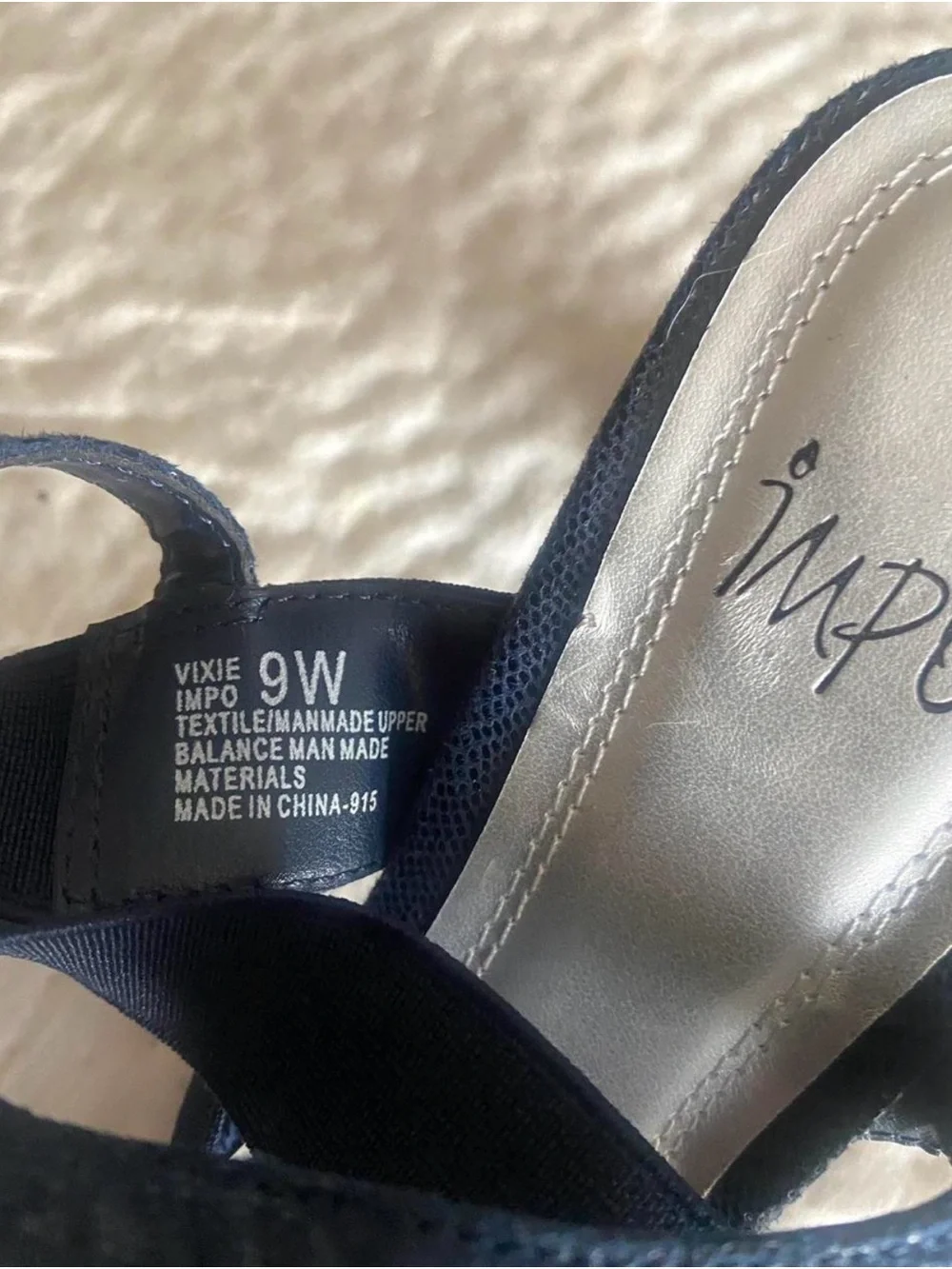 Impo Navy Multi-Strap Slingback Sandals for Women